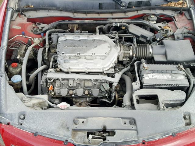 1HGCS22848A016098 - 2008 HONDA ACCORD EXL RED photo 7