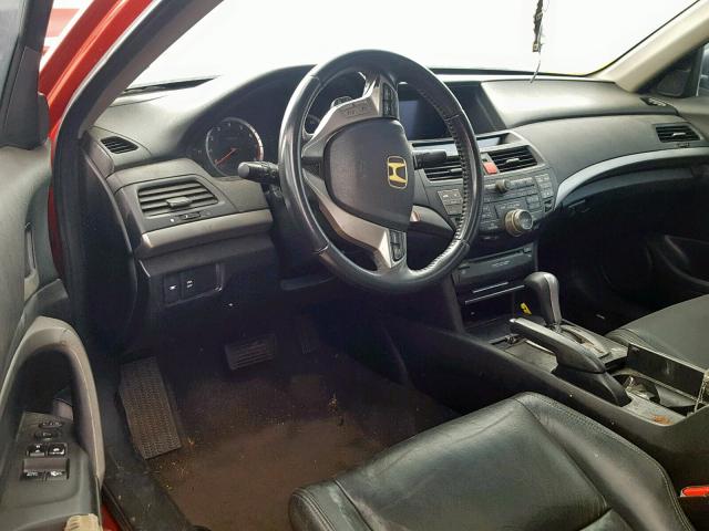 1HGCS22848A016098 - 2008 HONDA ACCORD EXL RED photo 9