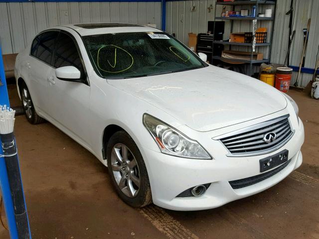 JN1CV6AR2CM677923 - 2012 INFINITI G37 WHITE photo 1