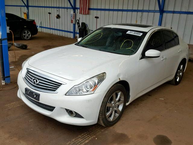 JN1CV6AR2CM677923 - 2012 INFINITI G37 WHITE photo 2