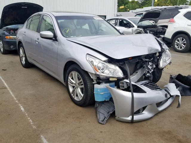 JN1CV6AR8DM352226 - 2013 INFINITI G37 SILVER photo 1