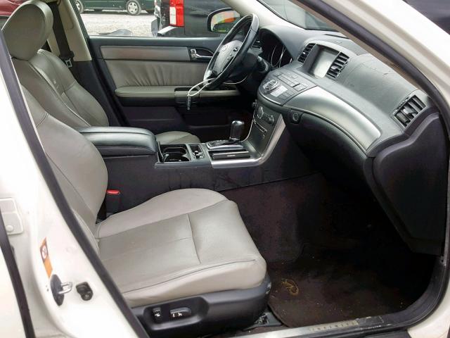 JNKAY01E76M110485 - 2006 INFINITI M35 BASE WHITE photo 5