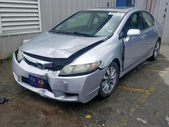 2HGFA1F9XAH508929 - 2010 HONDA CIVIC EXL SILVER photo 2