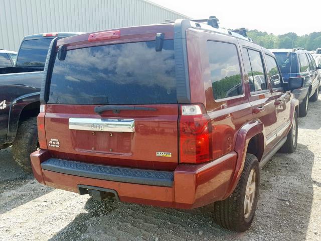 1J8HG58P77C573430 - 2007 JEEP COMMANDER 红色 照片 4