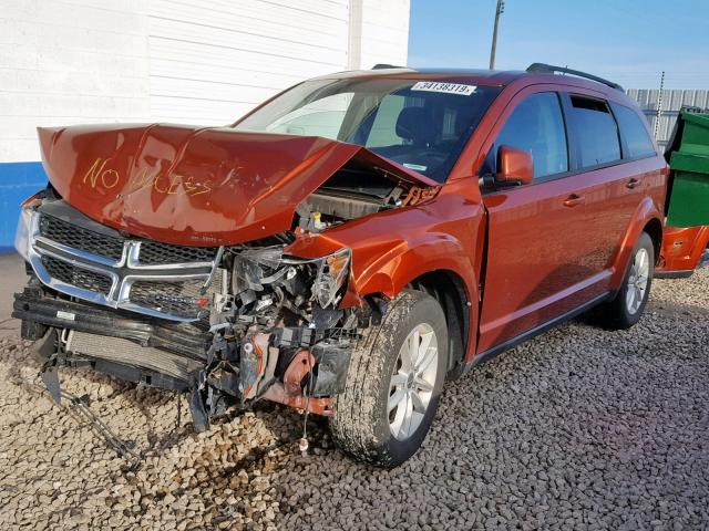 3C4PDCBB6DT577823 - 2013 DODGE JOURNEY SX ORANGE photo 2