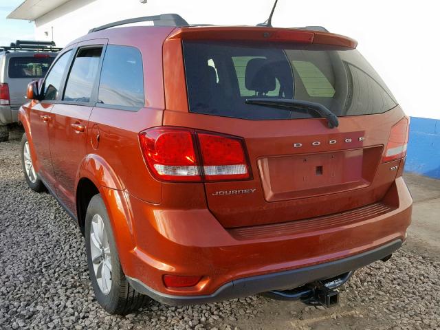 3C4PDCBB6DT577823 - 2013 DODGE JOURNEY SX ORANGE photo 3