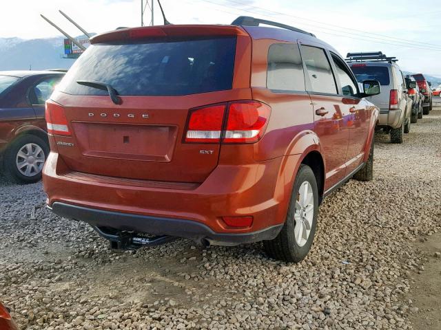 3C4PDCBB6DT577823 - 2013 DODGE JOURNEY SX ORANGE photo 4