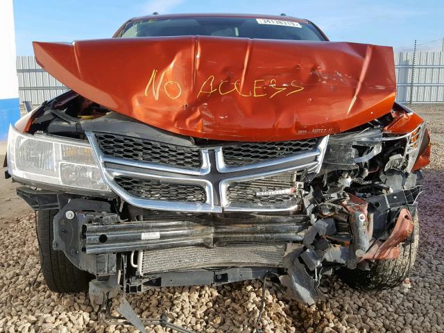 3C4PDCBB6DT577823 - 2013 DODGE JOURNEY SX ORANGE photo 9