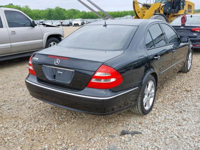 WDBUF56J56A861639 - 2006 MERCEDES-BENZ E 350 BLACK photo 4