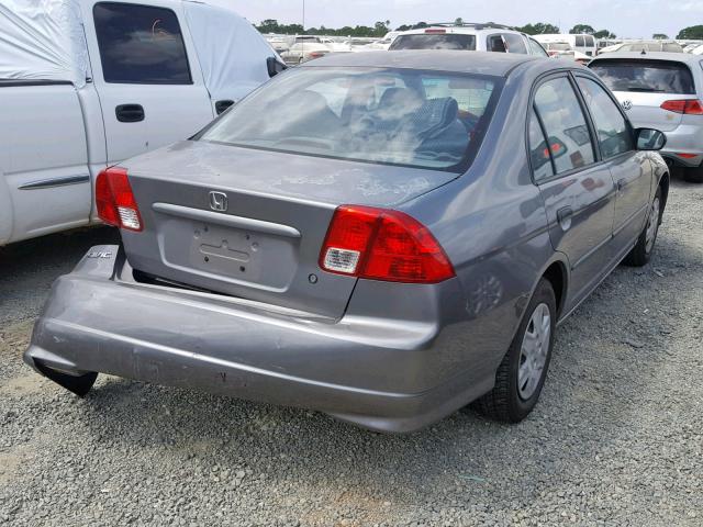 2HGES163X5H560636 - 2005 HONDA CIVIC DX V GRAY photo 4