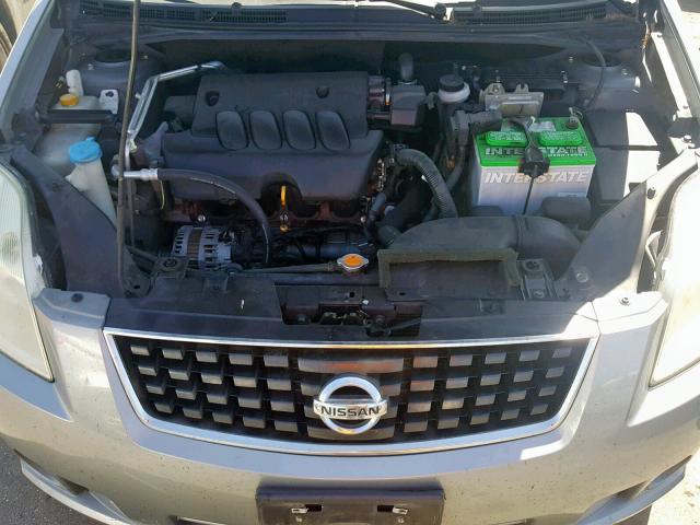 3N1AB61E99L632008 - 2009 NISSAN SENTRA 2.0 GRAY photo 7