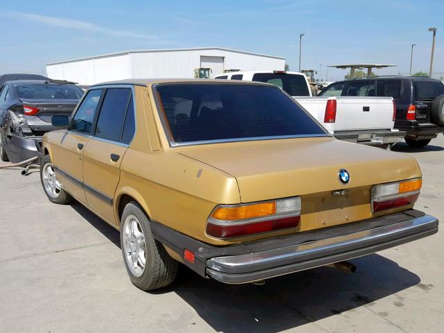 WBADK8309E9271399 - 1984 BMW 528 E AUTO GOLD photo 3