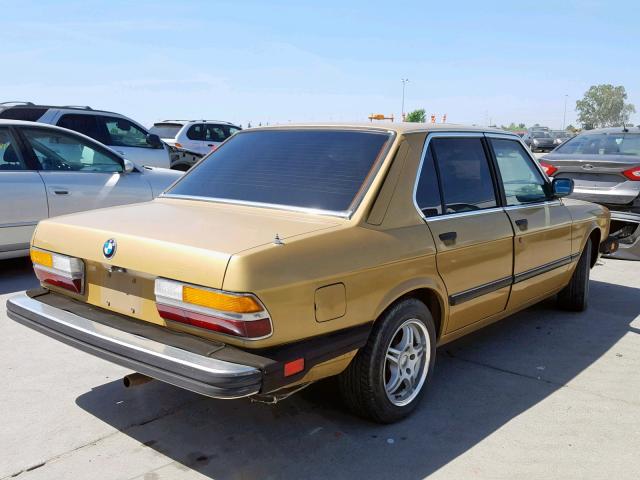 WBADK8309E9271399 - 1984 BMW 528 E AUTO GOLD photo 4