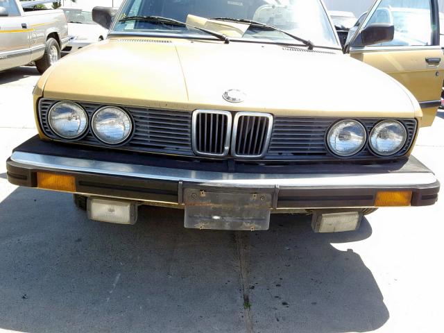 WBADK8309E9271399 - 1984 BMW 528 E AUTO GOLD photo 7