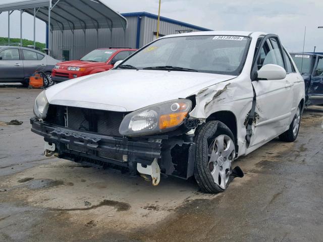 KNAFE221195624139 - 2009 KIA SPECTRA EX WHITE photo 2