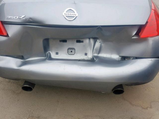 JN1AZ34D46M302906 - 2006 NISSAN 350Z COUPE SILVER photo 9