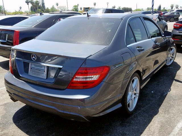 WDDGF4HB2DA759054 - 2013 MERCEDES-BENZ C 250 GRAY photo 4