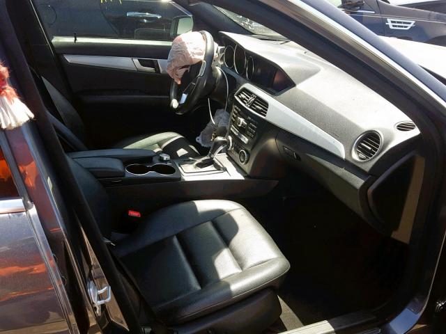 WDDGF4HB2DA759054 - 2013 MERCEDES-BENZ C 250 GRAY photo 5