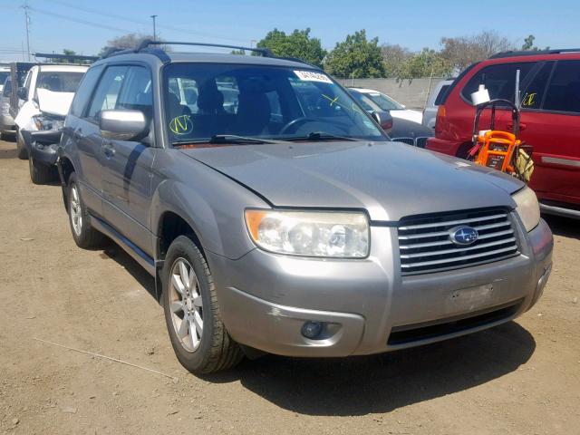 JF1SG65646H742146 - 2006 SUBARU FORESTER 2 SILVER photo 1