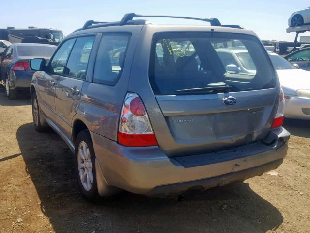JF1SG65646H742146 - 2006 SUBARU FORESTER 2 SILVER photo 3