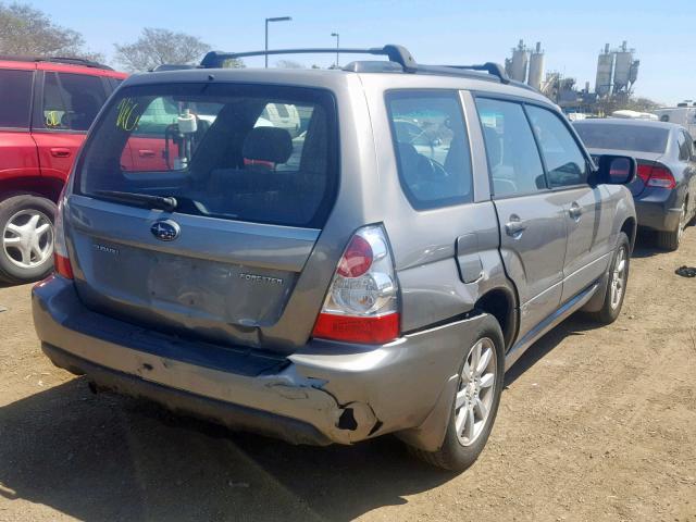JF1SG65646H742146 - 2006 SUBARU FORESTER 2 SILVER photo 4