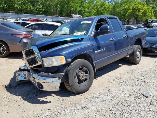 3D7KA28DX4G218740 - 2004 DODGE RAM 2500 S ლურჯი ფოტო 2