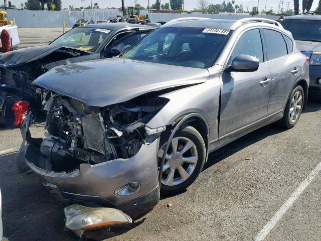 JNKAJ09E78M301075 - 2008 INFINITI EX35 BASE GRAY photo 2