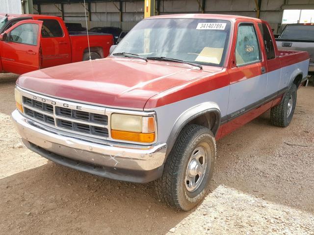 1B7GG23Y2RS561101 - 1994 DODGE DAKOTA TWO TONE photo 2