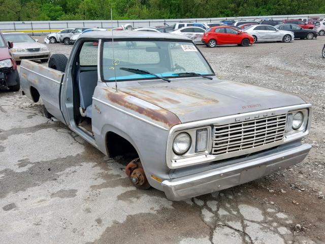 D14AE7S075157 - 1977 DODGE PICKUP GRAY photo 1