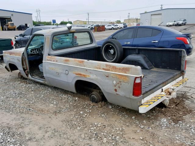 D14AE7S075157 - 1977 DODGE PICKUP GRAY photo 3