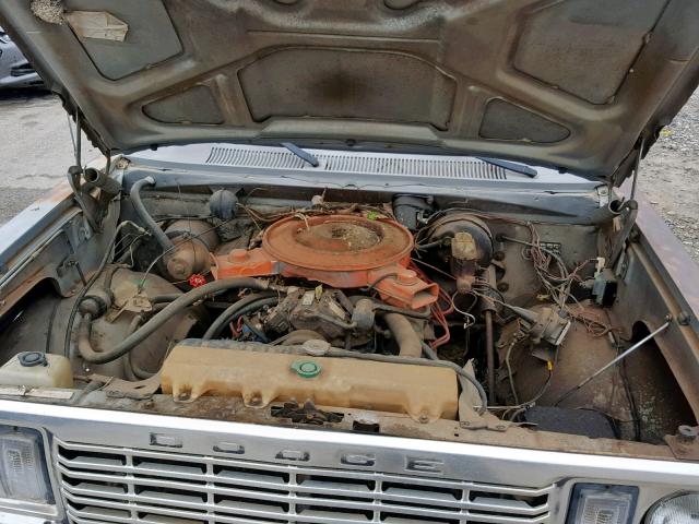 D14AE7S075157 - 1977 DODGE PICKUP GRAY photo 7