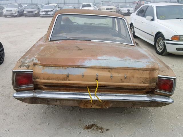 0000LL41B75161454 - 1967 DODGE DART BROWN photo 10