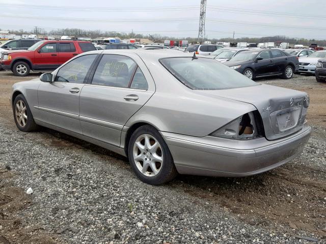 WDBNG83J84A405591 - 2004 MERCEDES-BENZ S 430 4MAT SILVER photo 3