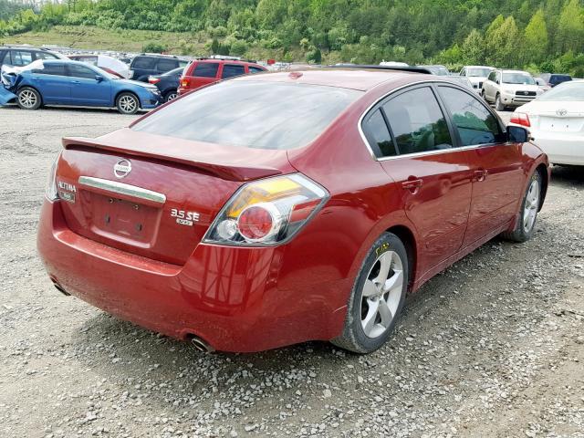 1N4BL21E18N461069 - 2008 NISSAN ALTIMA 3.5 BURGUNDY photo 4