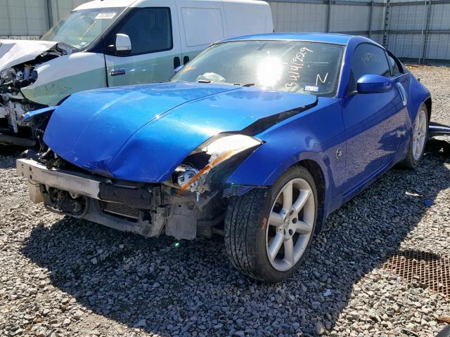 JN1AZ34D53T114445 - 2003 NISSAN 350Z COUPE BLUE photo 2