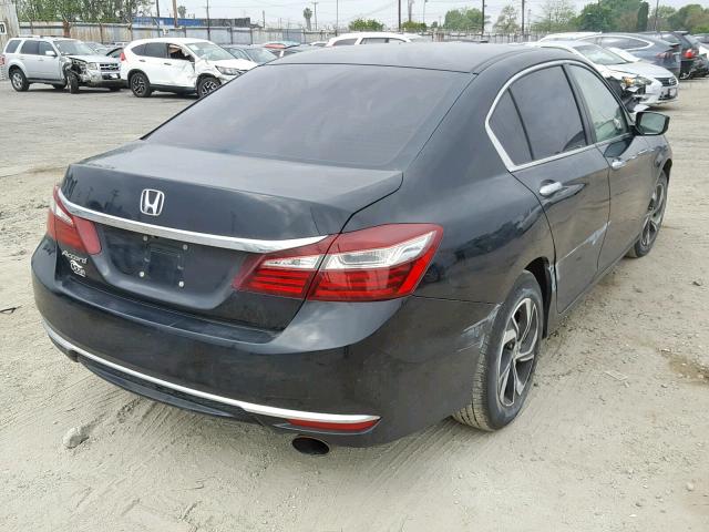 1HGCR2F30HA009188 - 2017 HONDA ACCORD LX BLACK photo 4