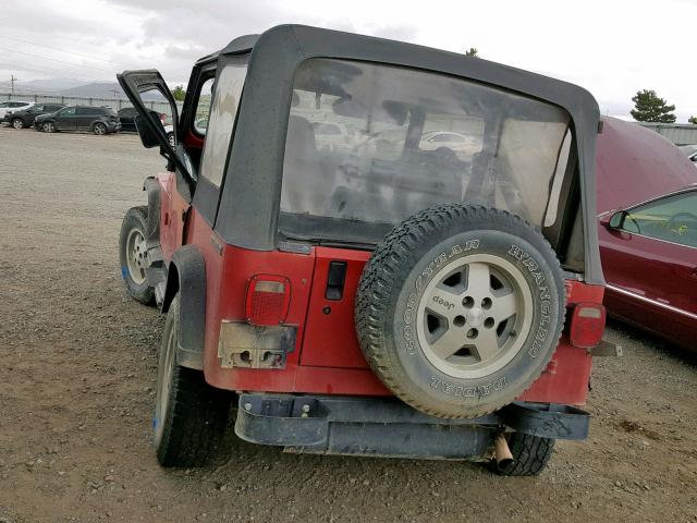 2J4FY29T8LJ539920 - 1990 JEEP WRANGLER / RED photo 3