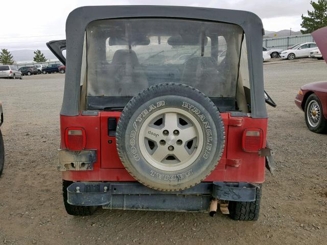 2J4FY29T8LJ539920 - 1990 JEEP WRANGLER / RED photo 9