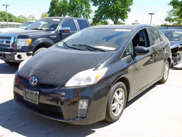 JTDKN3DU4A0199080 - 2010 TOYOTA PRIUS BLACK photo 2