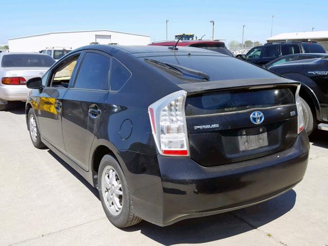 JTDKN3DU4A0199080 - 2010 TOYOTA PRIUS BLACK photo 3