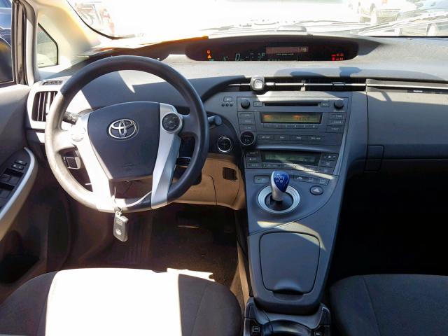 JTDKN3DU4A0199080 - 2010 TOYOTA PRIUS BLACK photo 9