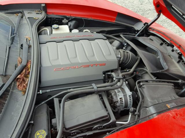 1G1YK2D77G5104619 - 2016 CHEVROLET CORVETTE S RED photo 7