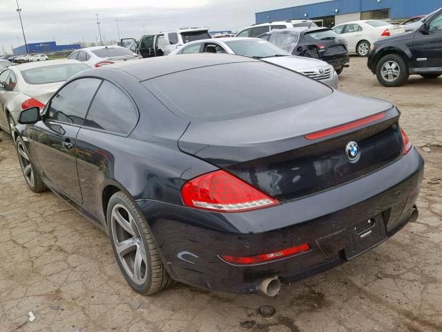 WBAEA5C52ACV93803 - 2010 BMW 650 I BLACK photo 3