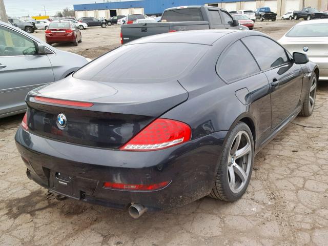 WBAEA5C52ACV93803 - 2010 BMW 650 I BLACK photo 4