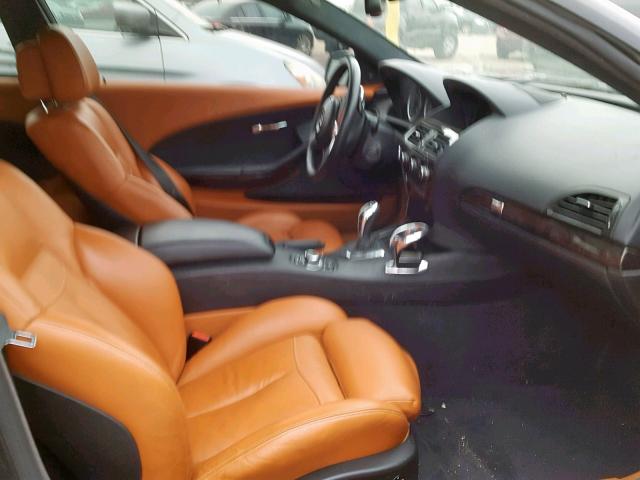 WBAEA5C52ACV93803 - 2010 BMW 650 I BLACK photo 5