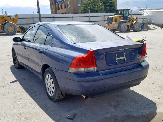 YV1RS61RX12090596 - 2001 VOLVO S60 BLUE photo 3