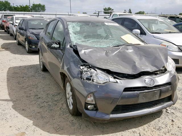 JTDKDTB36D1038158 - 2013 TOYOTA PRIUS C GRAY photo 1