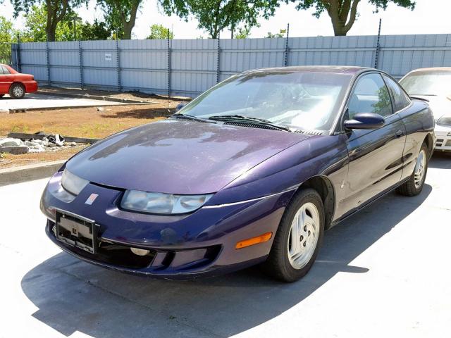 1G8ZH1276VZ199343 - 1997 SATURN SC2 PURPLE photo 2