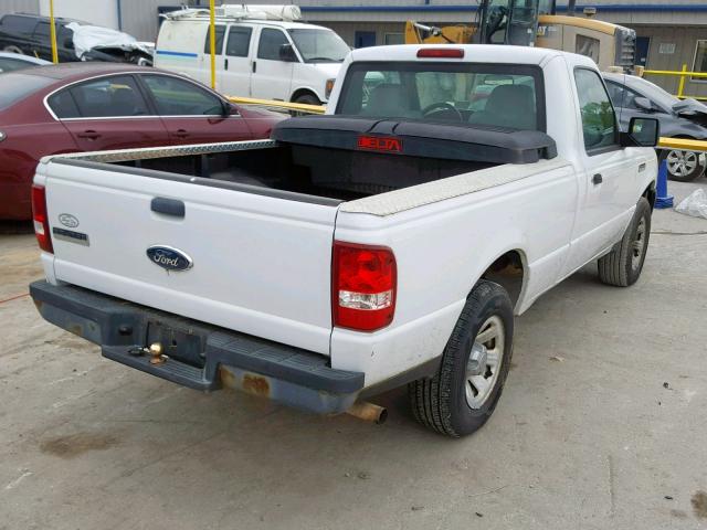 1FTYR10D07PA89992 - 2007 FORD RANGER WHITE photo 4