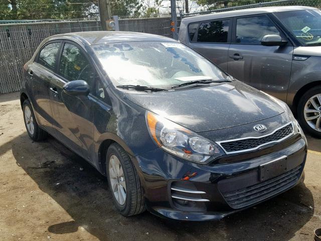 KNADN5A35G6686761 - 2016 KIA RIO EX BLACK photo 1